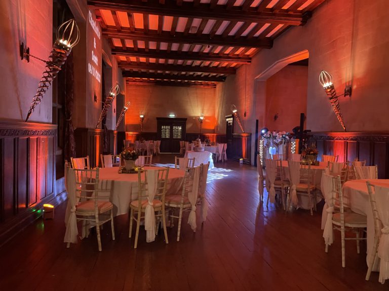 Fanhams Hall Uplighting